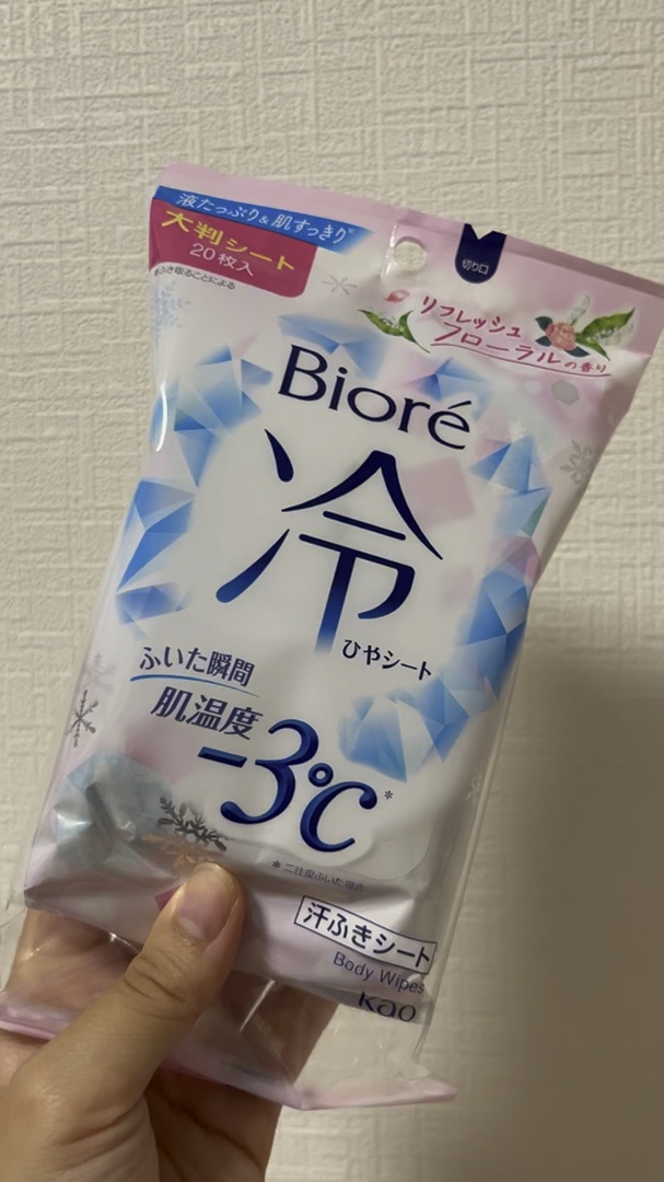 冷シート リフレッシュフローラルの香り/ビオレ/ボディシートの人気ショート動画