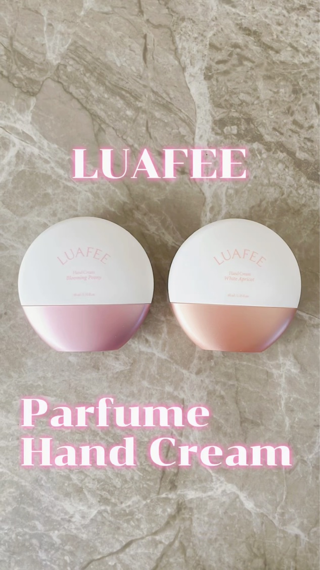 パフュームハンドクリームホワイトアプリコット/LUAFEE/ハンドクリームを使ったクチコミ（1枚目）