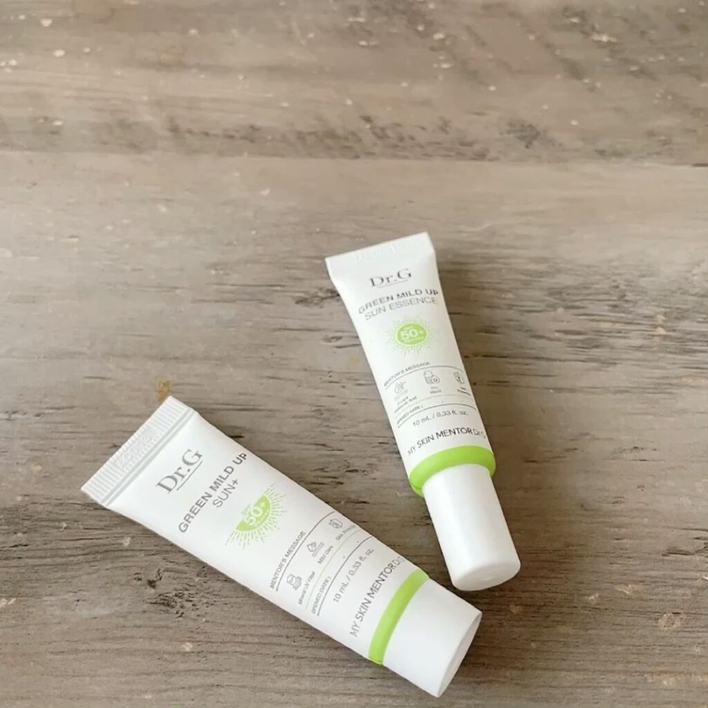 グリーンマイルドアップサンプラス/Dr.G/日焼け止めクリームを使ったクチコミ（3枚目）