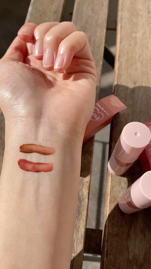 アンドバイロムアンド　グラッシーボムティント/&nd by rom&nd/リップティントを使ったクチコミ（3枚目）