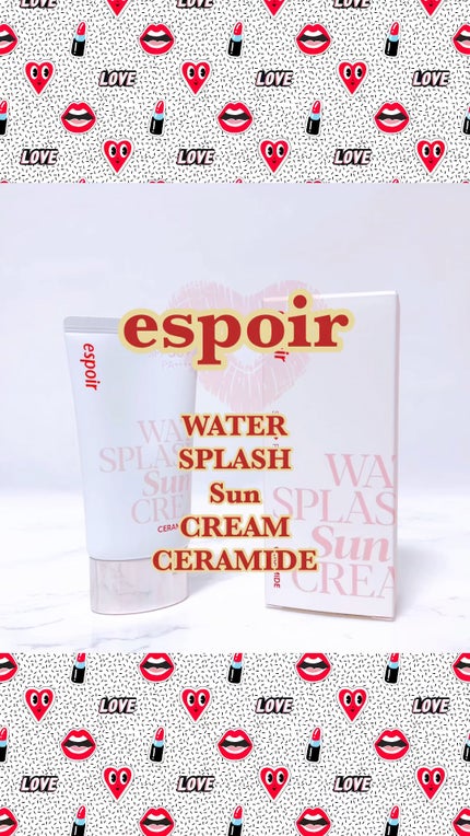 ウォータースプラッシュサンクリーム セラミド/espoir/日焼け止めクリームの人気ショート動画