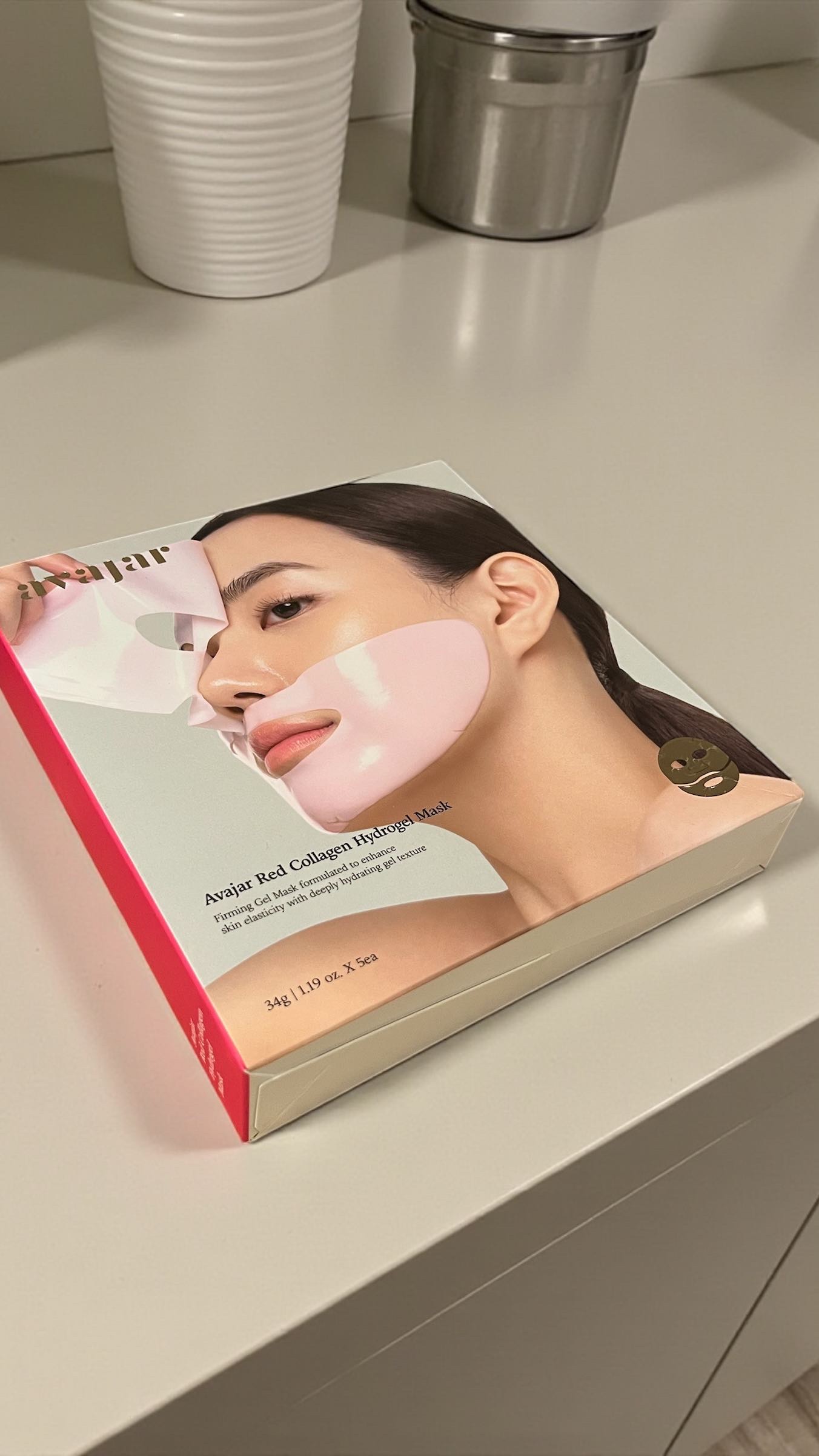 レッドコラーゲンハイドロゲルマスク/avajar/シートマスク・パックを使ったクチコミ（1枚目）