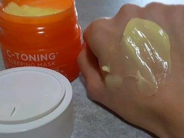 C-TONING SLEEPING MASK  /Nightingale(ナイチンゲール)/フェイスクリームを使ったクチコミ（2枚目）