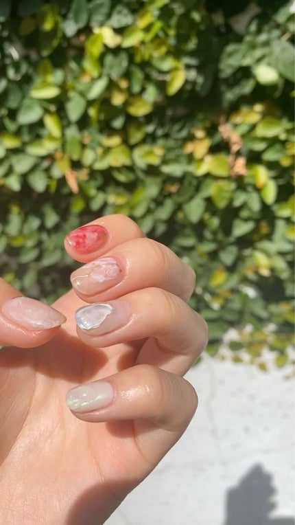 ANJU/美容師♡ on LIPS 「夏ニュアンスネイル♡💅#ネイル#ネイルケア#ニュアンスピンク#..」(1枚目)