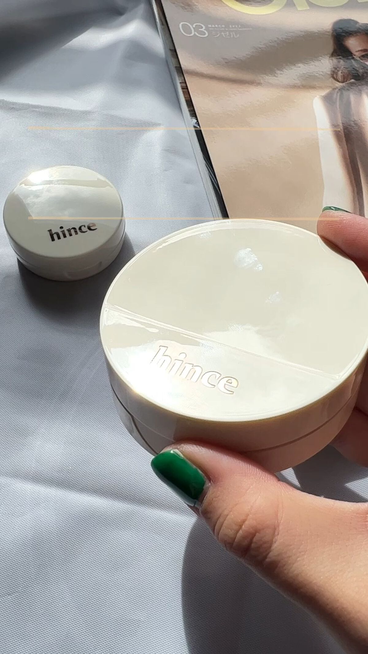 セカンドスキングロウクッション/hince/クッションファンデーションを使ったクチコミ（1枚目）