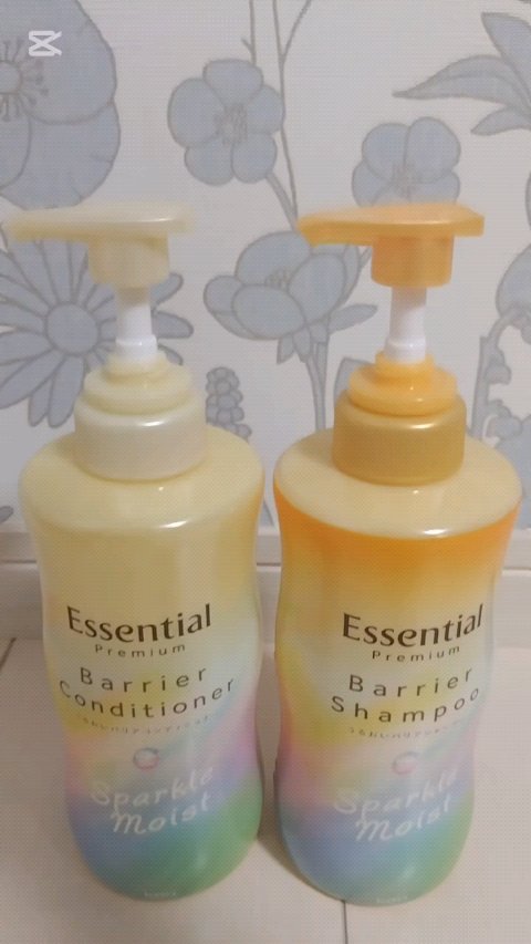 エッセンシャルプレミアム バリアシャンプー・コンディショナー スパークルモイスト/エッセンシャル/市販シャンプーの人気ショート動画