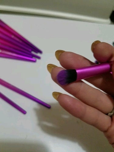 DUcare     INSTRUCTIONS  15PC Makeup Brush Set/DUcare/メイクブラシを使ったクチコミ（3枚目）