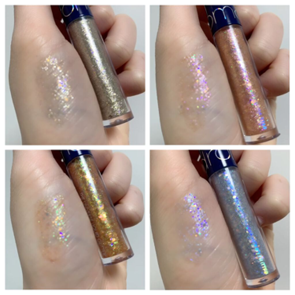 リキッド グリッター シャドウ/rom&nd/グリッターを使ったクチコミ（3枚目）