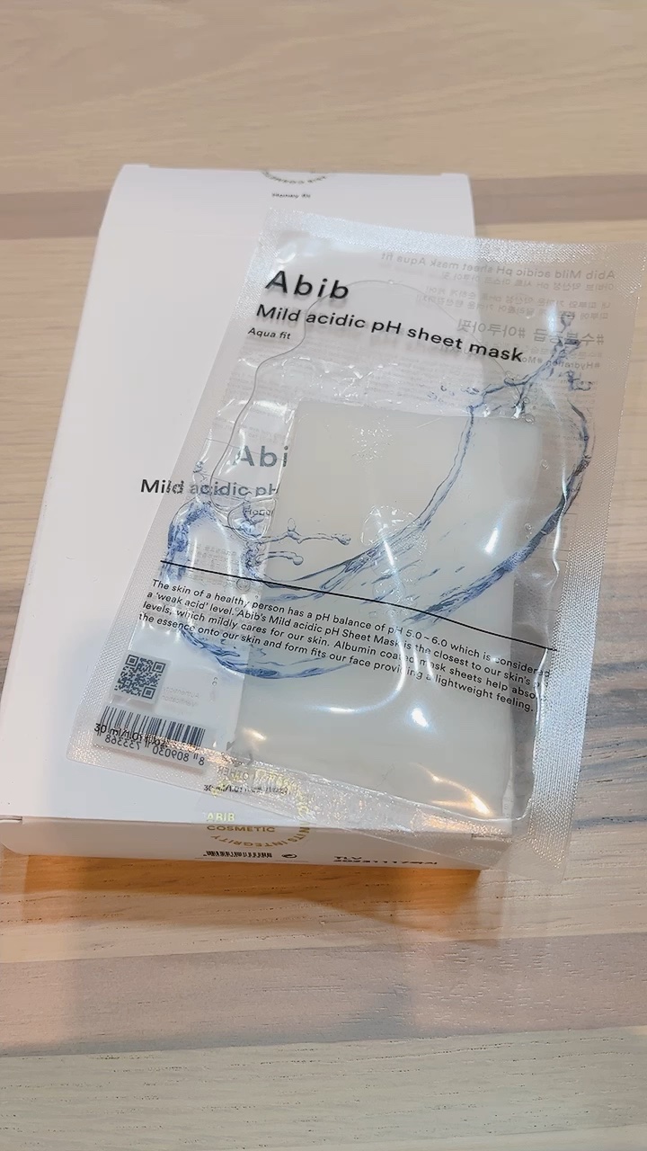 弱酸性pHシートマスク アクアフィット/Abib /シートマスク・パックの動画クチコミ4つ目