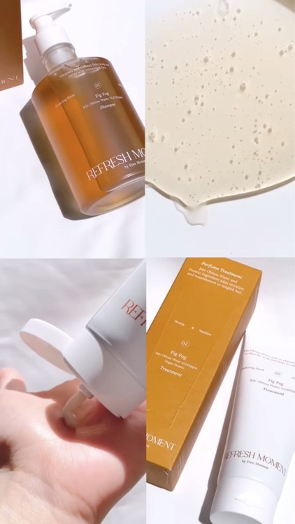 リフレッシュモーメントパフュームシャンプー/トリートメント Fig Fog/Free Moment /市販シャンプーを使ったクチコミ（2枚目）