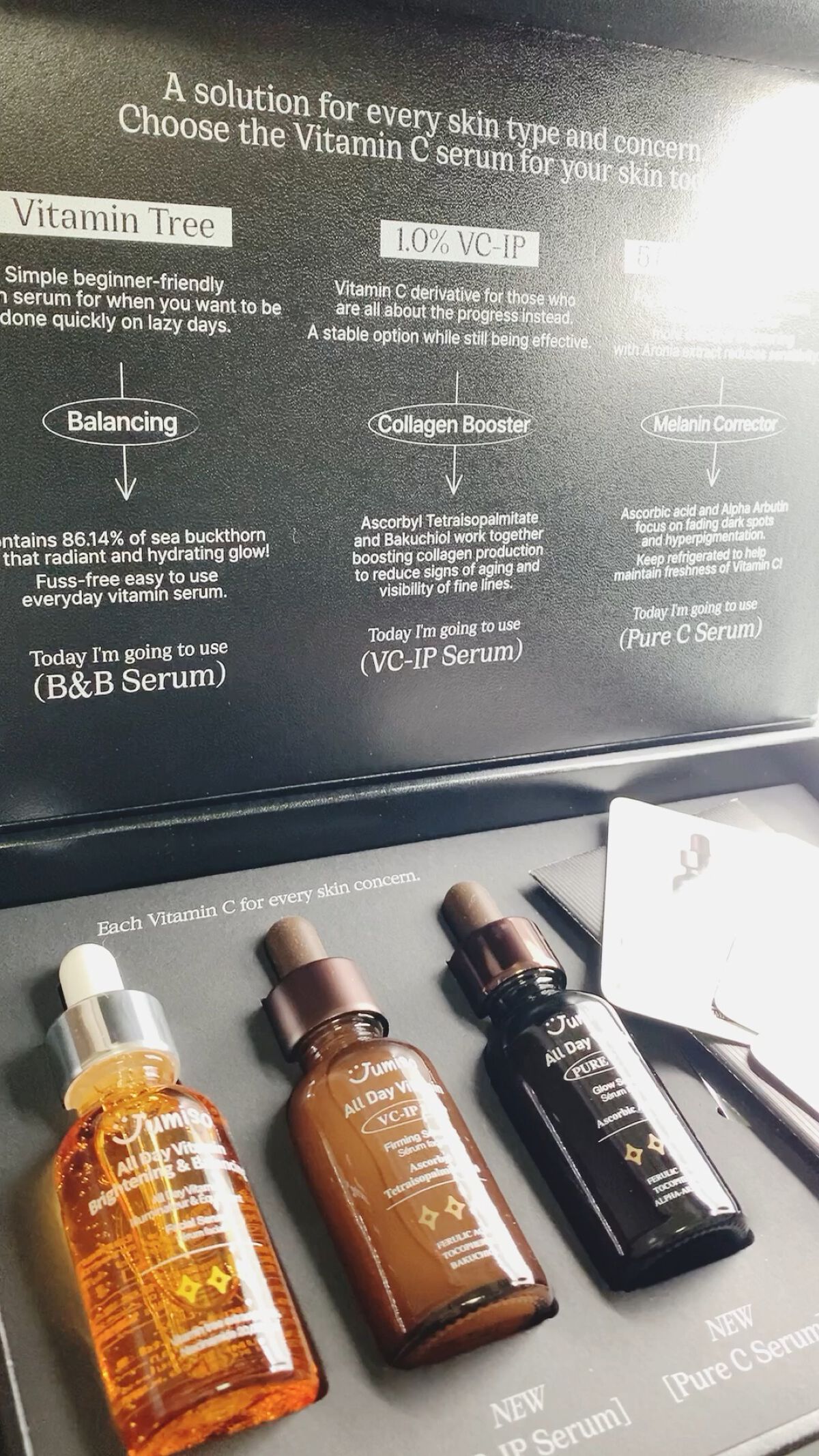 オールデイ ビタミン ブライトニング & バランシング フェイシャル セラム/JUMISO/美容液の動画クチコミ4つ目