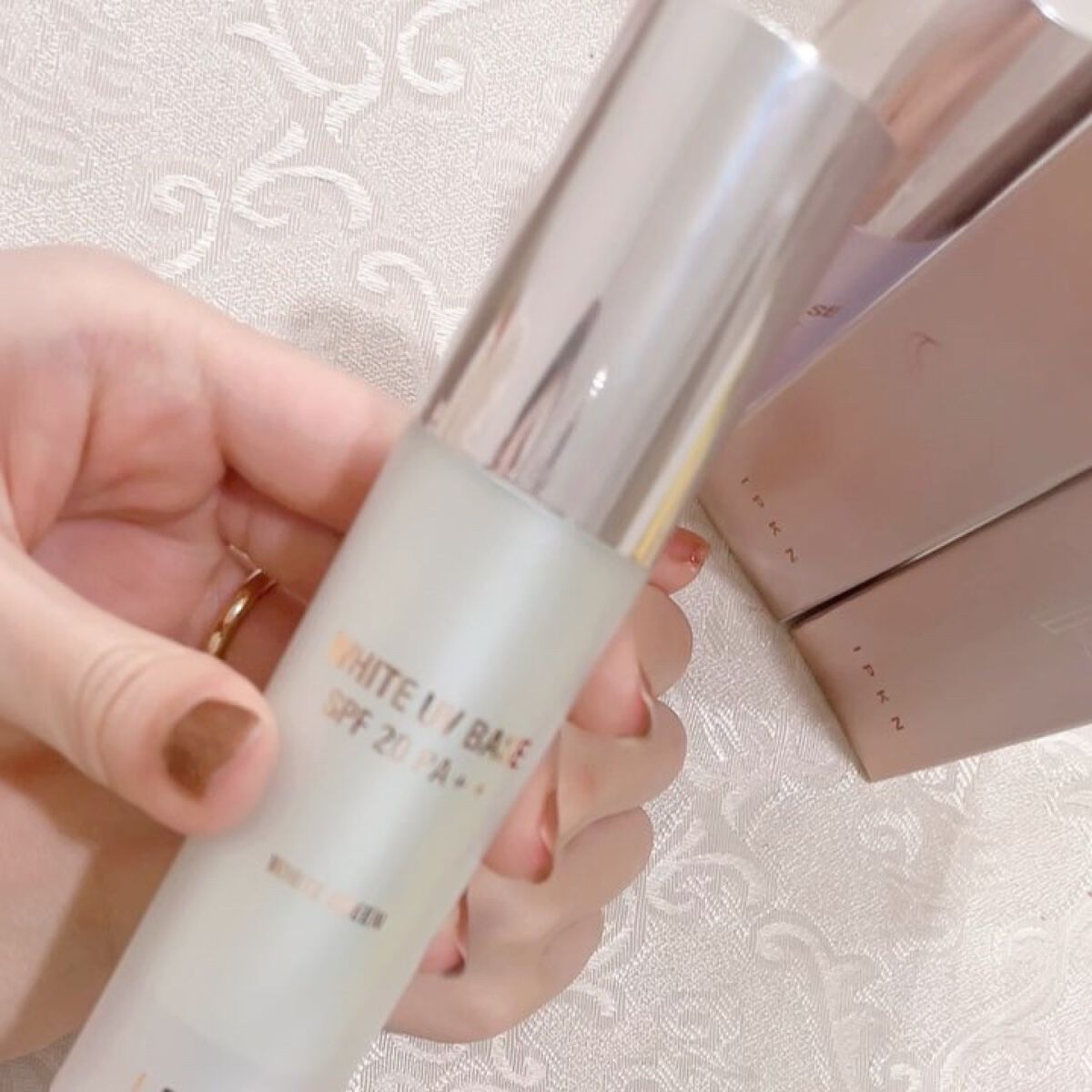 ホワイト ユーブイベース #2.WHITE PURPLE/IPKN/化粧下地を使ったクチコミ（2枚目）