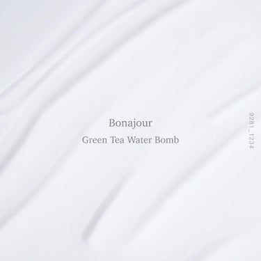 Bonajour グリーンティーウォーターボムのクチコミ「Bonajour
- Green Tea Water Bomb

緑茶成分やペプチド、自然由来.....」（1枚目）