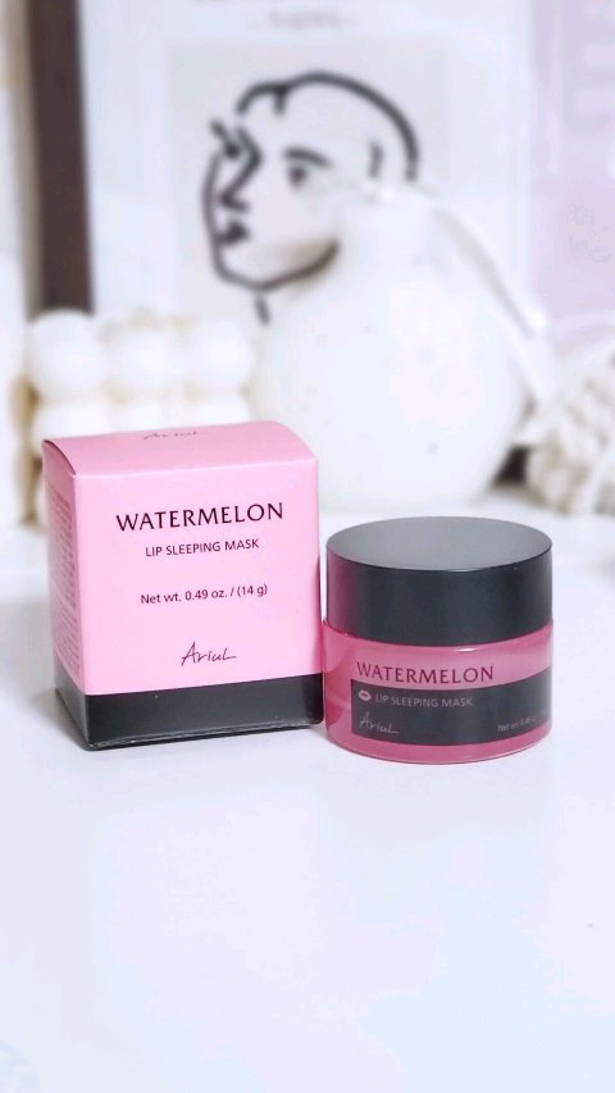 ウォーターメロンリップスリーピングマスク/Ariul/リップバームを使ったクチコミ（1枚目）