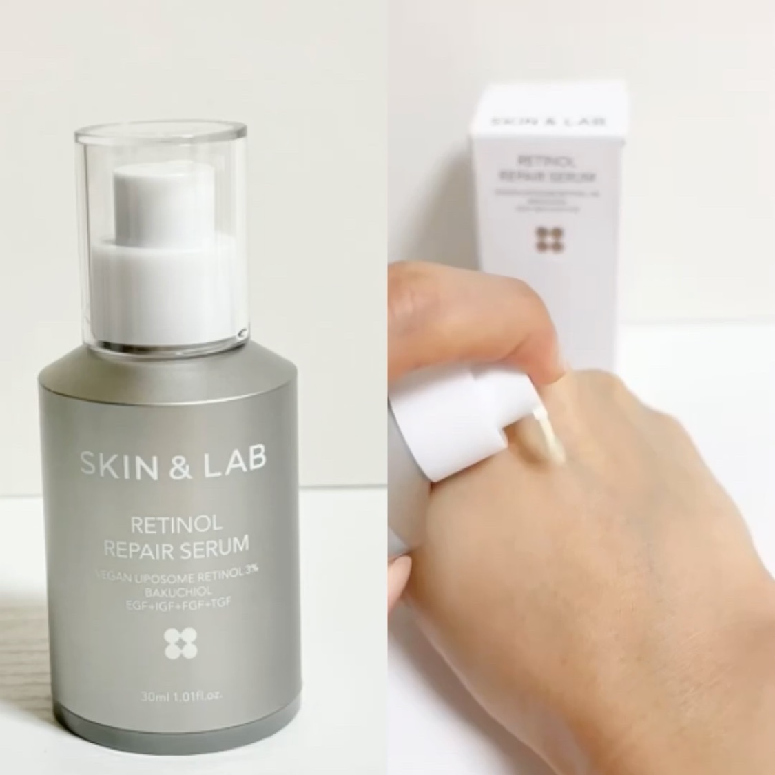 ヴィーガンリポソームレチノールセラム/SKIN&LAB/美容液を使ったクチコミ（3枚目）