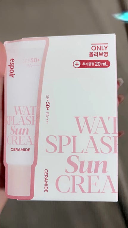 ウォータースプラッシュサンクリーム セラミド/espoir/日焼け止めクリームの人気ショート動画
