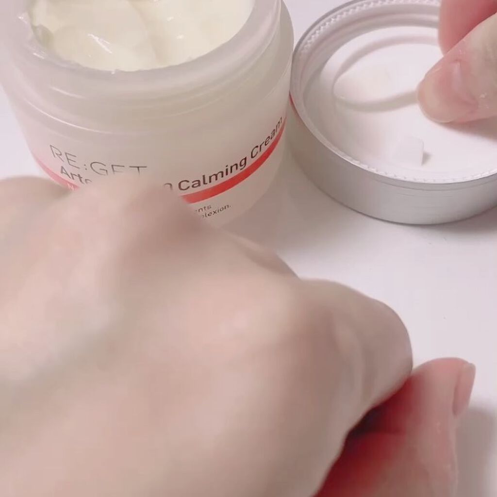 カワラヨモギ70カーミングクリーム/RE:GET/フェイスクリームを使ったクチコミ（3枚目）