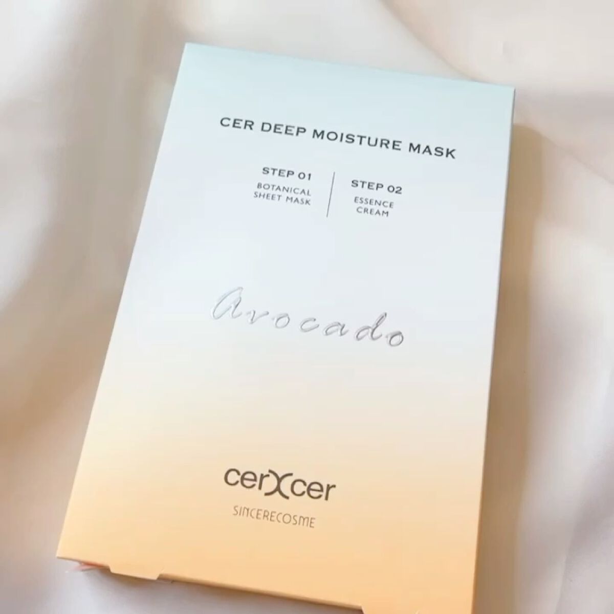 ディープモイスチャー マスク　(ケアクリーム付き)/cerXcer/シートマスク・パックを使ったクチコミ（3枚目）