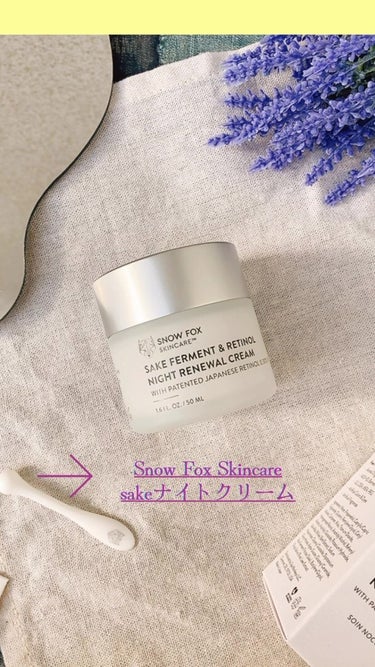 SAKE ナイトクリーム/SNOW FOX SKINCARE/フェイスクリームの動画クチコミ1つ目