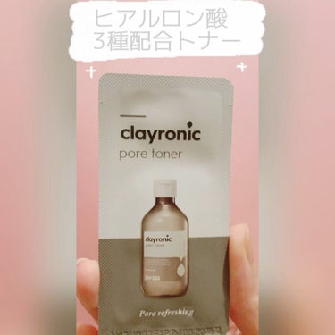 clayronic pore toner/SNP/化粧水の動画クチコミ1つ目