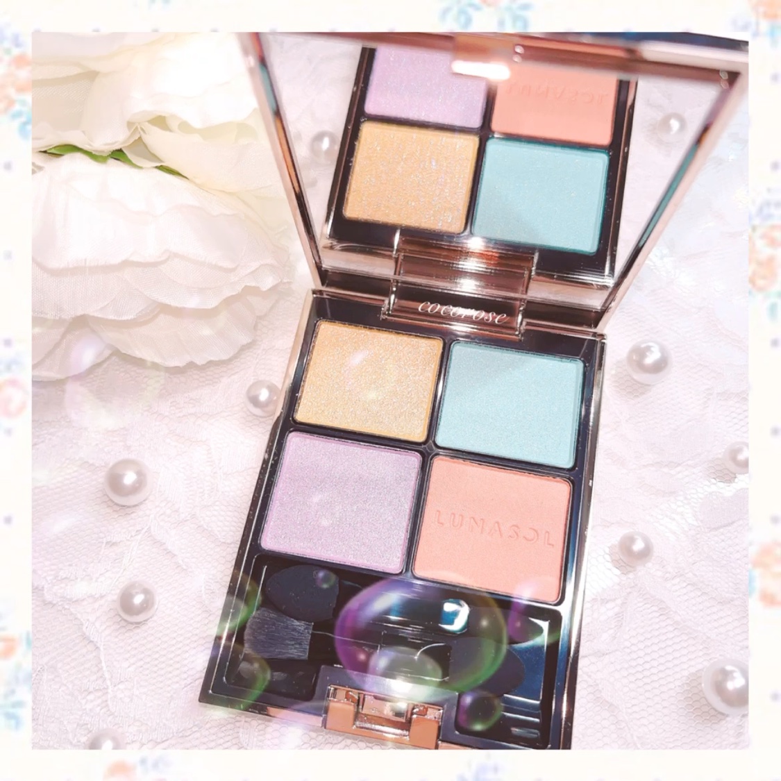 アイカラーレーション EX30 Mermaid Rhapsody/LUNASOL/アイシャドウパレットを使ったクチコミ（1枚目）