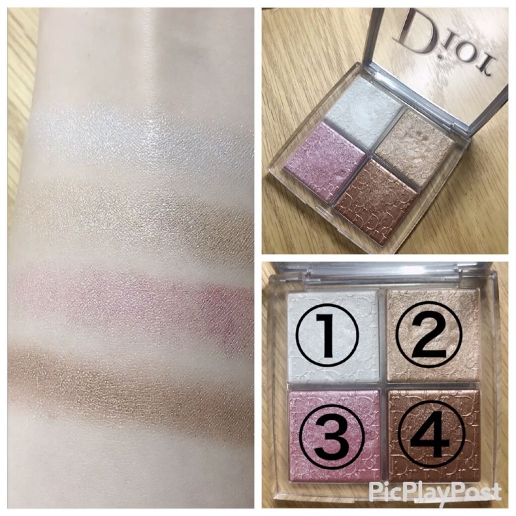 【旧】ディオール バックステージ フェイス グロウ パレット/Dior/ハイライトを使ったクチコミ（2枚目）