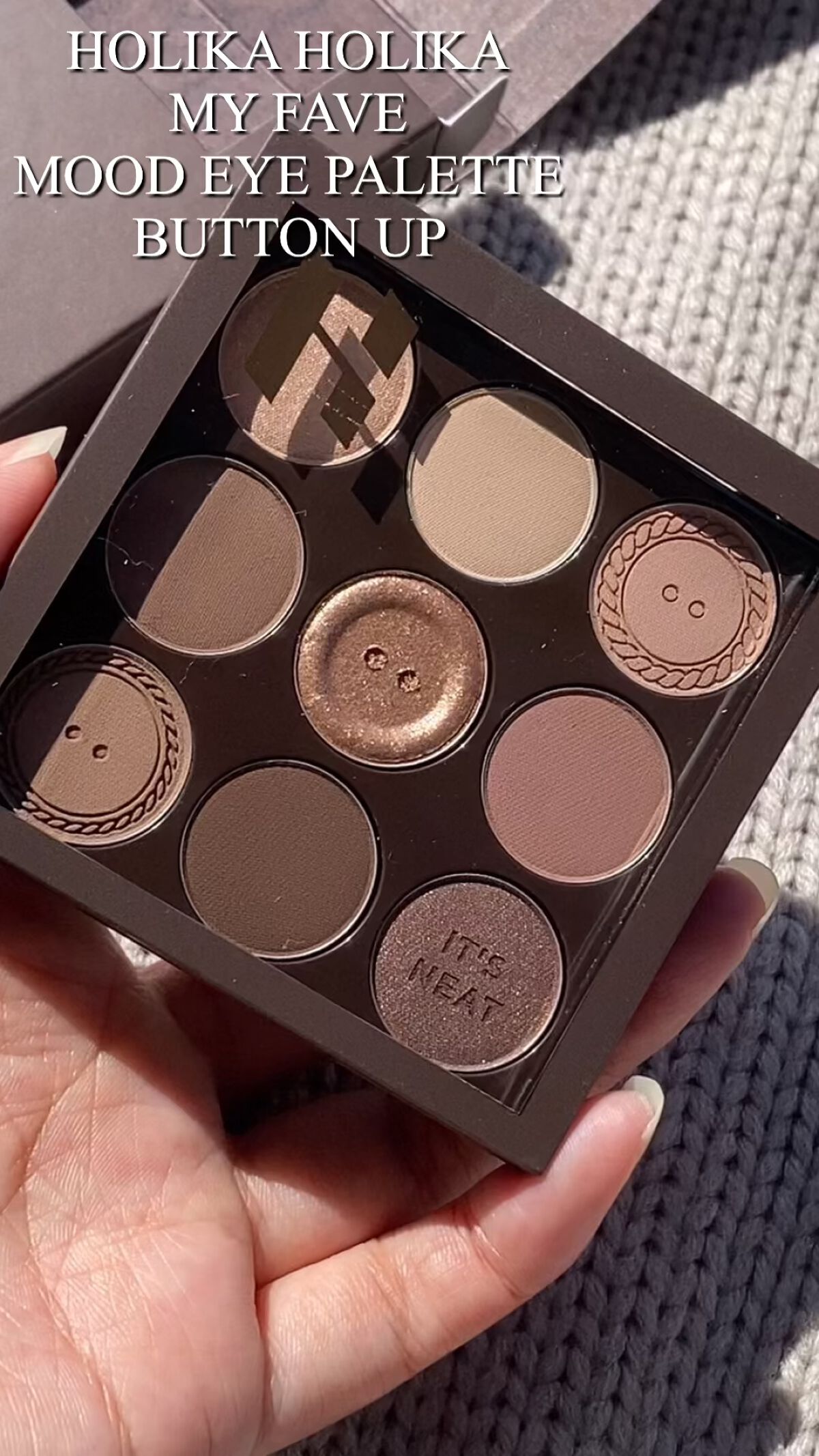 マイフェイブムードアイパレット 9カラー/HOLIKA HOLIKA/アイシャドウパレットの人気ショート動画