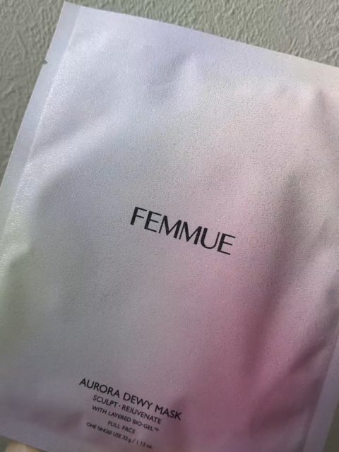 オーロラデューイーマスク（SR）ハリ/肌引き締め・ツヤ/FEMMUE/シートマスク・パックの動画クチコミ4つ目