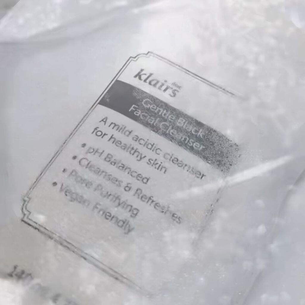 ジェントルブラックフェイシャルクレンザー(140ml)/Klairs/洗顔フォームを使ったクチコミ（3枚目）