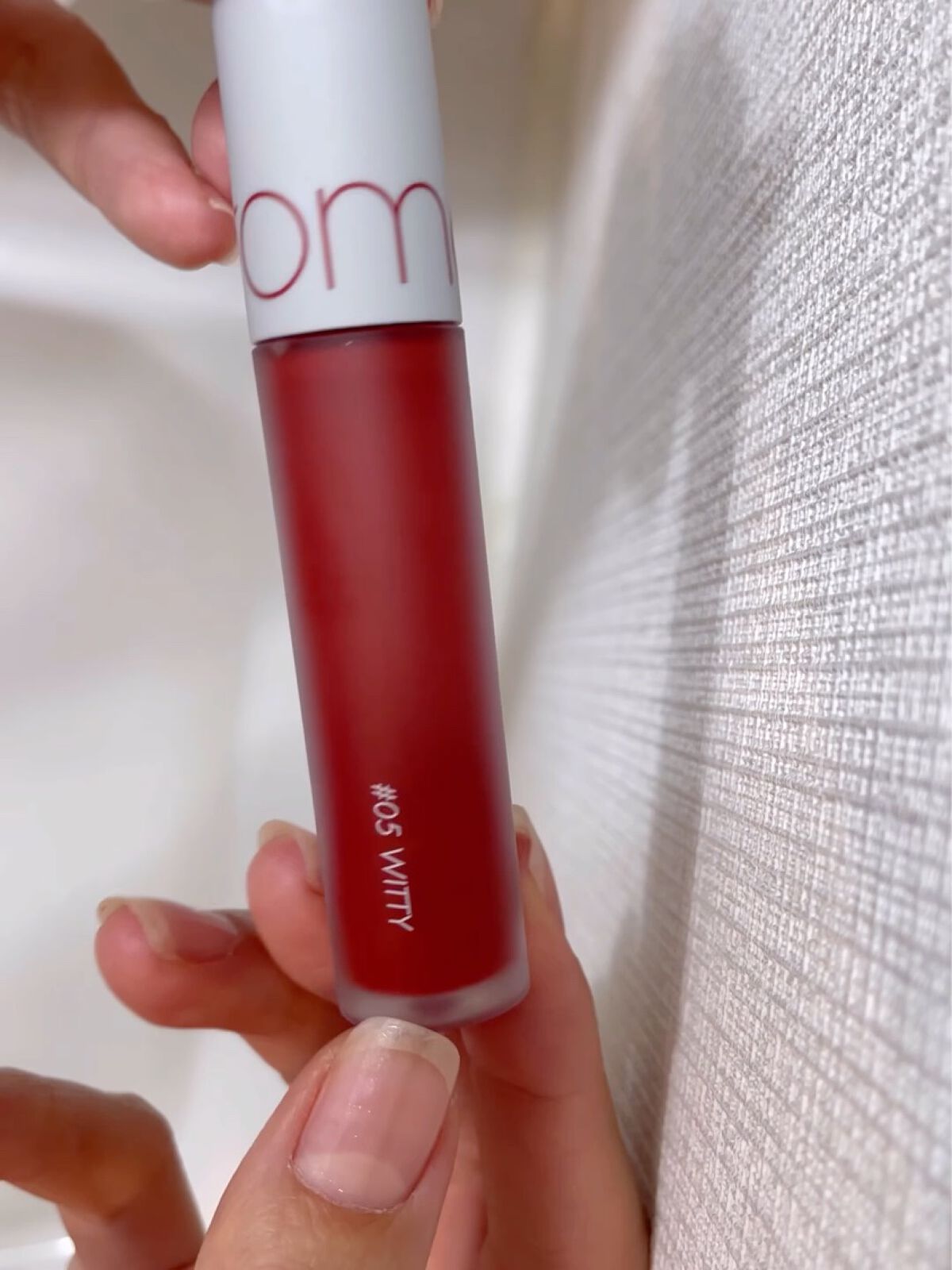 ゼロベルベットティント 05 ウィッティ(WITTY)/rom&nd/リップティントを使ったクチコミ（3枚目）