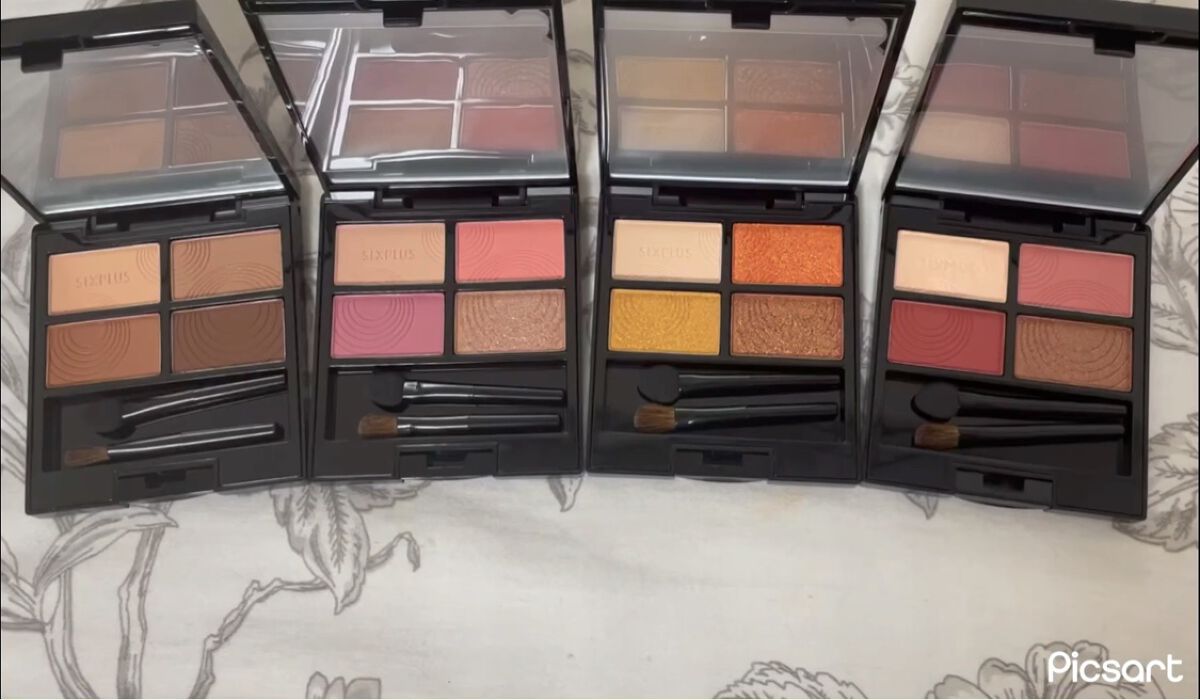 SIXPLUS 4色アイシャドウ/SIXPLUS/アイシャドウパレットを使ったクチコミ（1枚目）