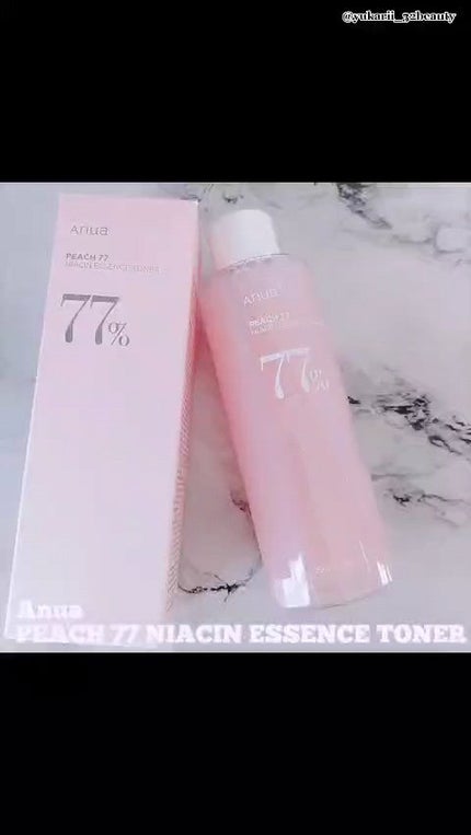 桃77%ナイアシンエッセンストナー 250ml/Anua/化粧水の人気ショート動画