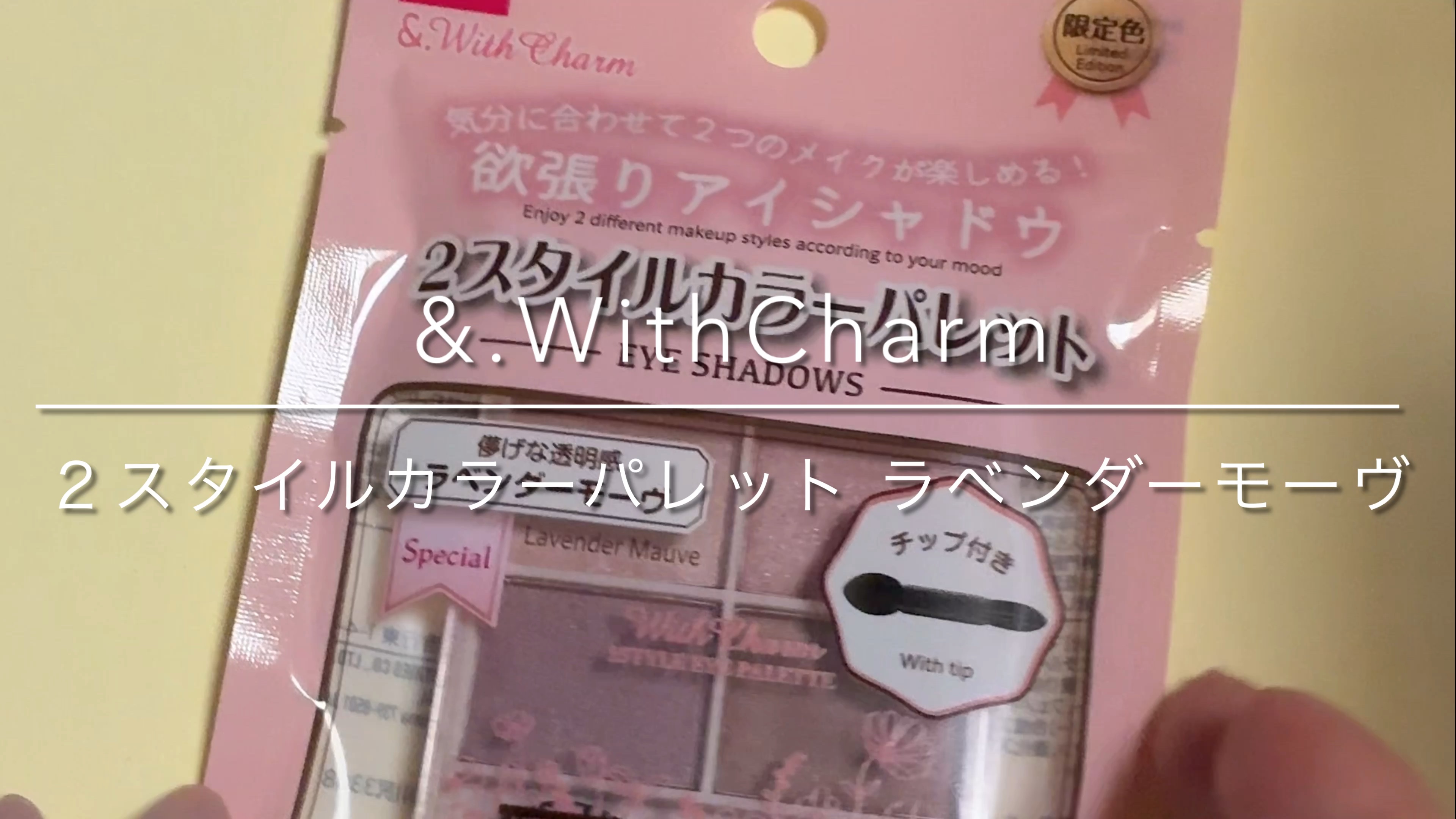 &. Wチャーム アイシャドウ2スタイルカラーパレット/DAISO/アイシャドウパレットを使ったクチコミ（1枚目）
