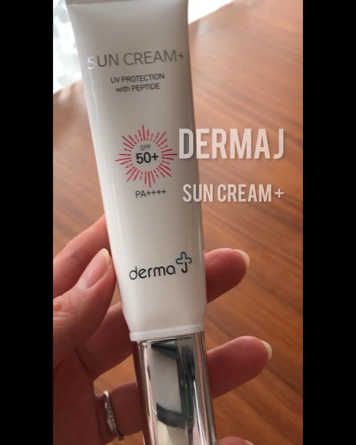 サンクリーム＋/ DermaJ/日焼け止めクリームを使ったクチコミ（1枚目）