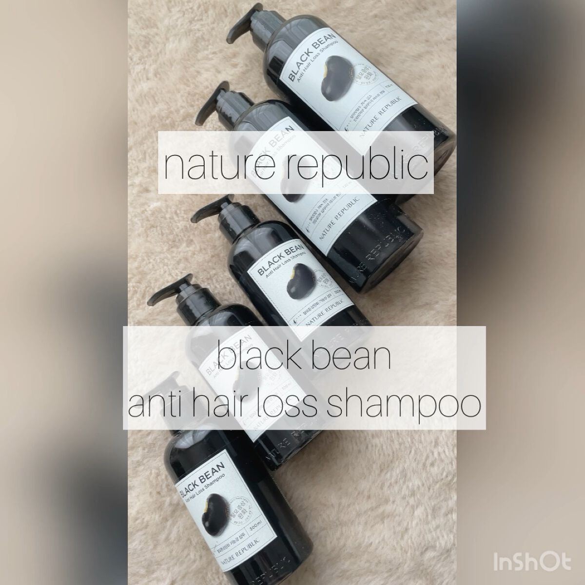 ブラックビーン ヘアシャンプー/ネイチャーリパブリック/市販シャンプーの動画クチコミ4つ目