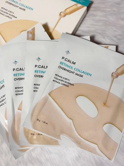 レチノール コラーゲン オーバーナイト マスク/P.CALM/シートマスク・パックの人気ショート動画