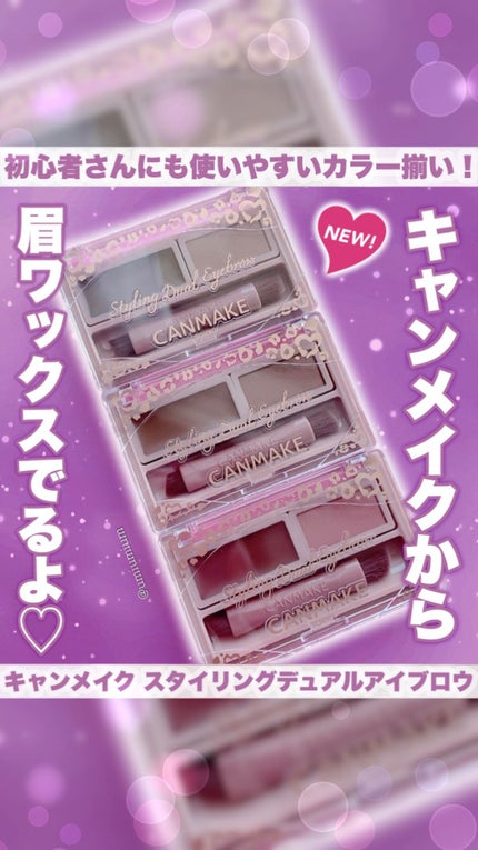 スタイリングデュアルアイブロウ/キャンメイク/アイブロウを使ったクチコミ(1枚目)