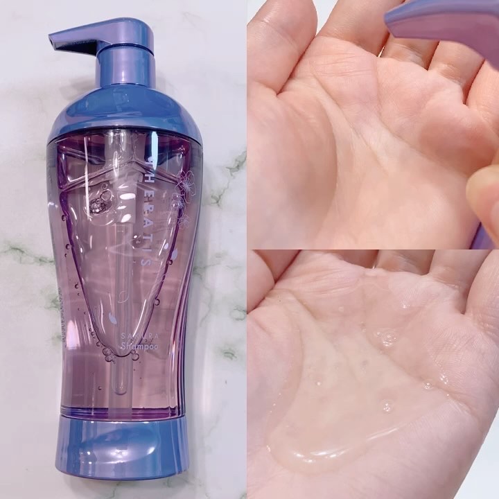 セラティス サクラ ムーンライト スリーク トリプルセット/THERATIS/市販シャンプーを使ったクチコミ（2枚目）