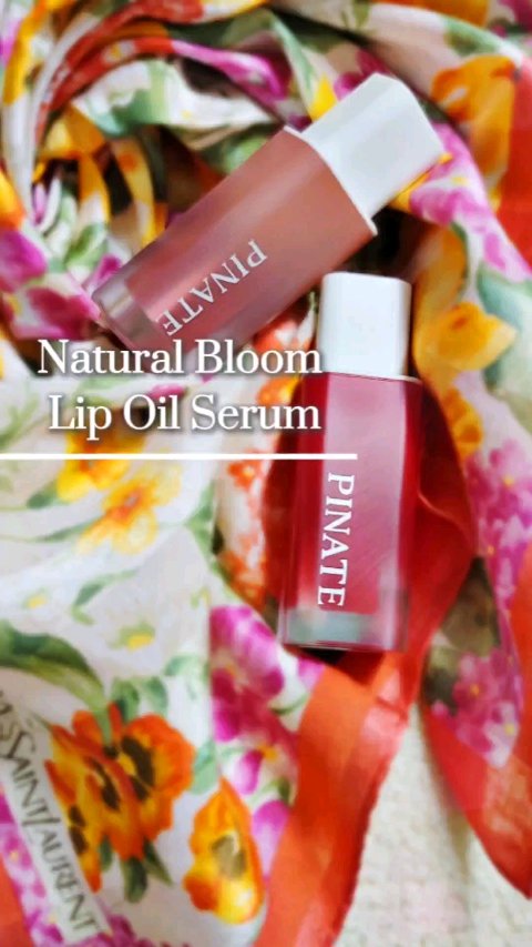 ナチュラルブルームリップオイルセラム 3色セット/PINATE/リップグロスを使ったクチコミ（1枚目）