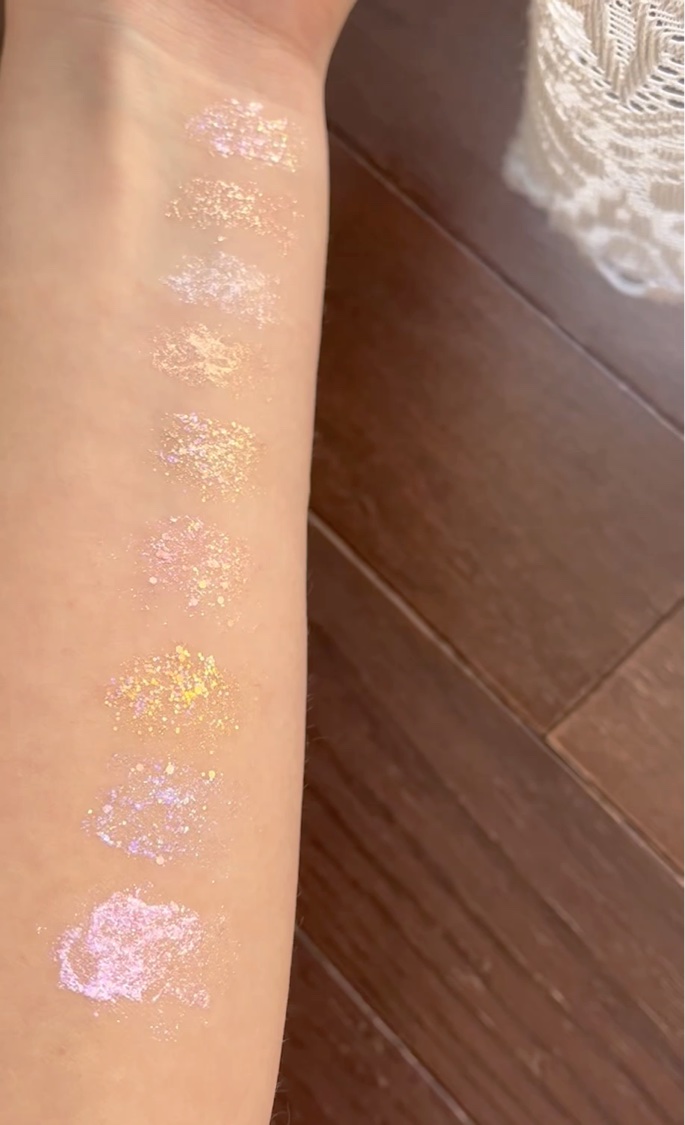 リキッド グリッター シャドウ/rom&nd/グリッターを使ったクチコミ（3枚目）