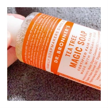 ドクターブロナー マジックソープ ティートゥリーのクチコミ「𖤐´-

DR.BRONNER'S
TEA TREE MAGIC SOAP
内容量 : 237.....」（3枚目）