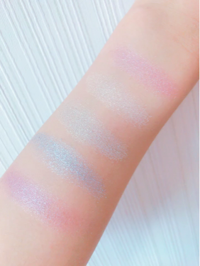 ハートハイライター ユニコーンハート/MAKEUP REVOLUTION/パウダーハイライトを使ったクチコミ(4枚目)
