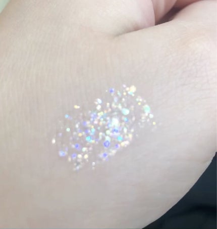 シュガー トゥインクル リキッド グリッター/PERIPERA/グリッターを使ったクチコミ(3枚目)