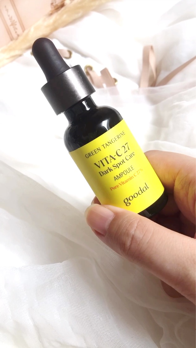 グリーンタンジェリンビタC27ダークスポットケアアンプル/goodal/美容液の人気ショート動画