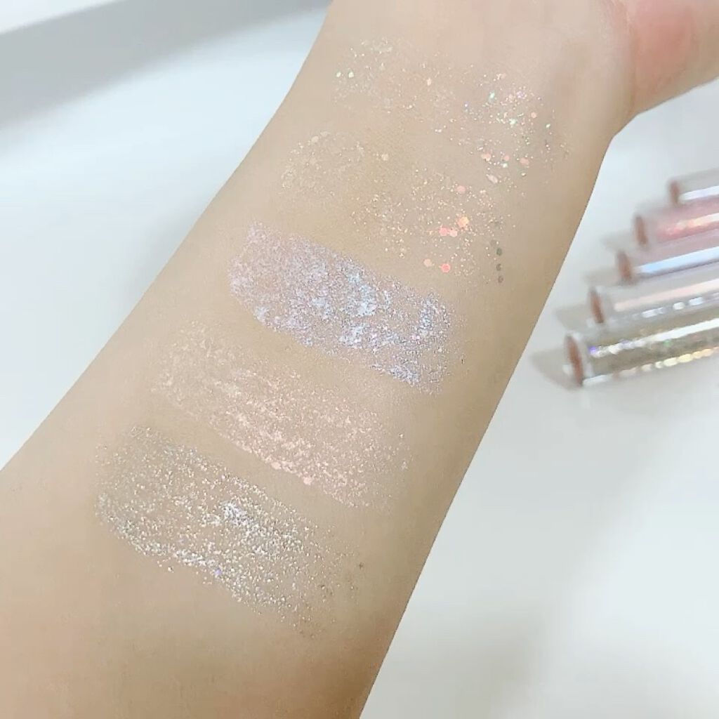 スパークリングギャラクシーリキッドアイシャドウ/COLORKEY/リキッドアイシャドウを使ったクチコミ（2枚目）