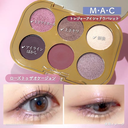 試してみた】M・A・C トレジャー アイシャドウ パレット ×6の 試してみた】M・A・C トレジャー アイシャドウ パレット ×6の