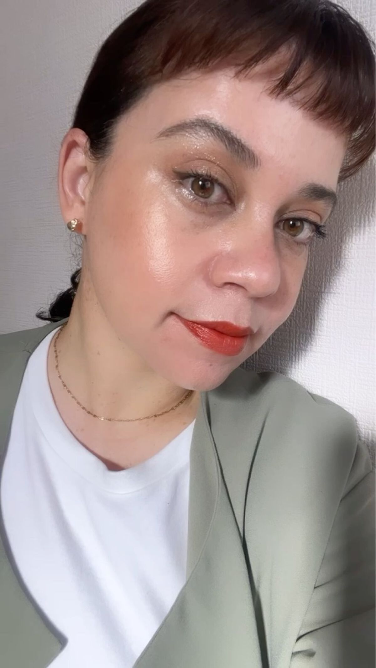 THREE シマリング グロー デュオ/THREE/クリームハイライトを使ったクチコミ（2枚目）