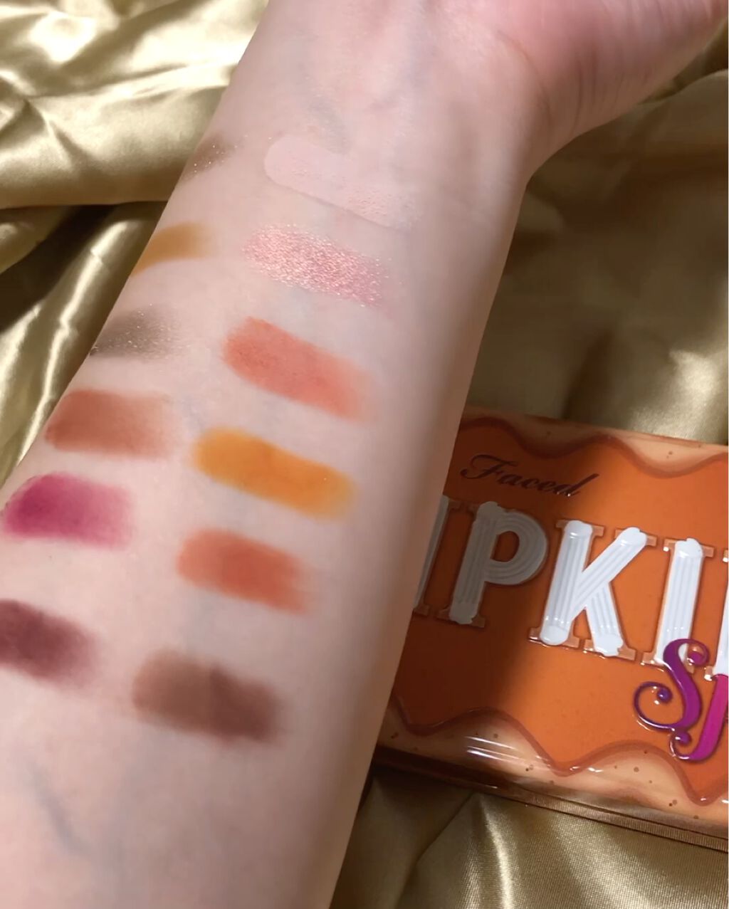 パンプキン スパイス アイシャドウ パレット(旧)/Too Faced/アイシャドウパレットを使ったクチコミ（3枚目）