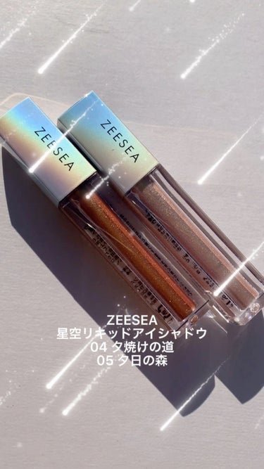 ダイヤモンドシリーズ 星空リキッドアイシャドウ 05夕日の森/ZEESEA/リキッドアイシャドウを使ったクチコミ（1枚目）