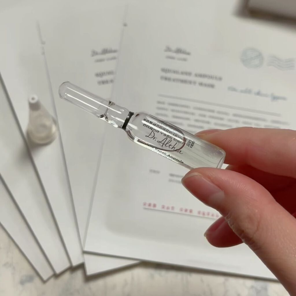 スクワラン アンプル トリートメント マスク/Dr.Althea/シートマスク・パックの動画クチコミ1つ目